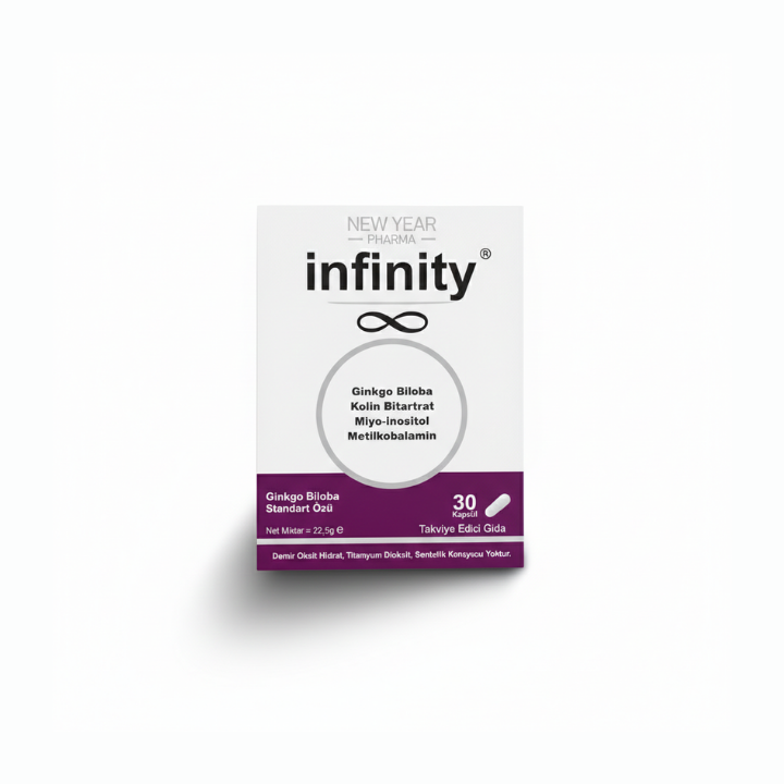 Infinity Ginkgo Biloba 30 Kapsül Gıda Takviyesi