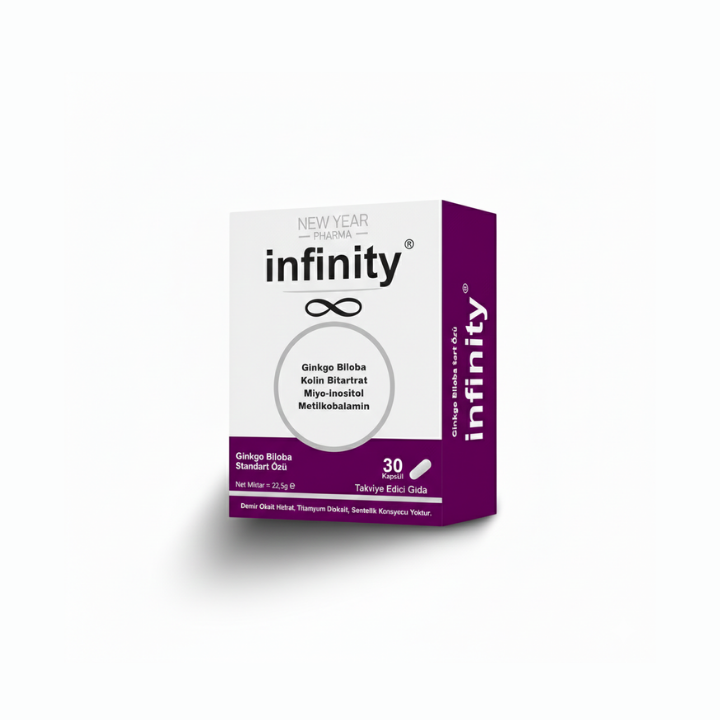 Infinity Ginkgo Biloba 30 Kapsül Gıda Takviyesi