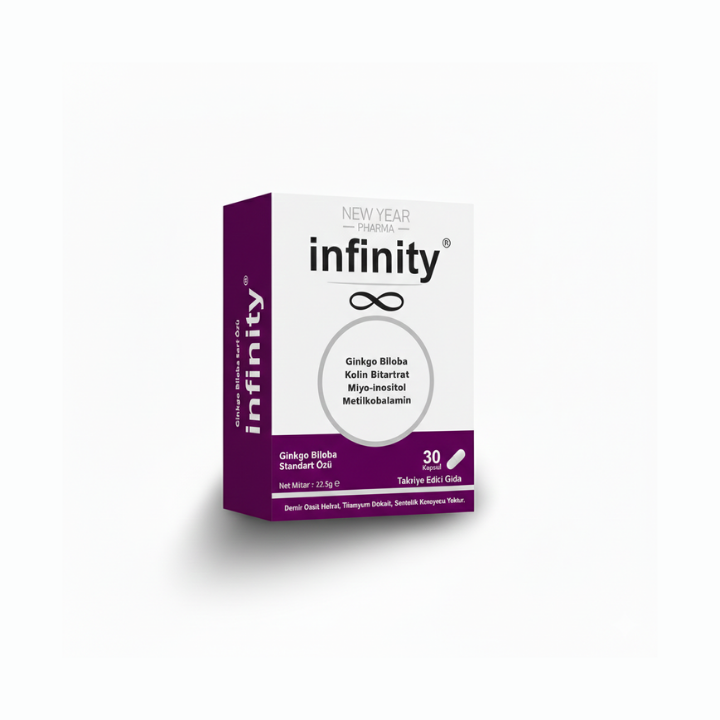 Infinity Ginkgo Biloba 30 Kapsül Gıda Takviyesi