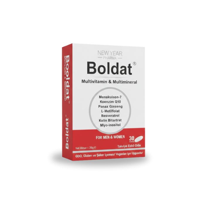 Boldat Multivitamin Ve Multimineral Takviye Edici Gıda 30 Tablet