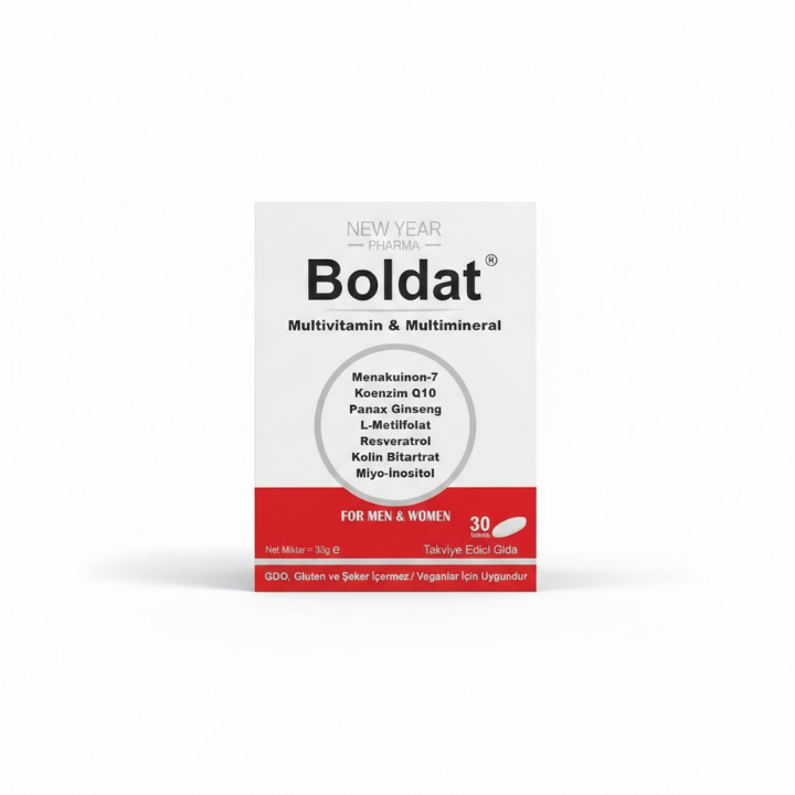 Boldat Multivitamin Ve Multimineral Takviye Edici Gıda 30 Tablet